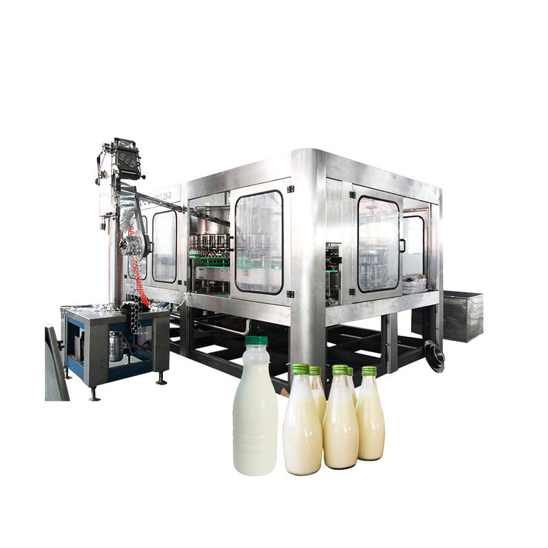 PE Chai thực phẩm Lớp thép không gỉ Aseptic Máy làm đầy sữa nhà cung cấp
